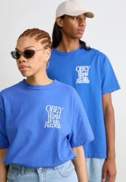 Obey Clothing WORLDWIDE RECORDS UNISEX - Print T-shirt - Electric Indigo -Zalando UK-Outlet 0044e7e761fc448499baca3059fb4578