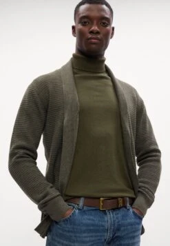 Lindbergh PURL CARDIGAN - Cardigan - Dark Army Melange 15 Lindbergh PURL CARDIGAN - Cardigan - Dark Army Melange -Zalando UK-Outlet 009ed4867c9147a8a5baf8d4f8e976b5