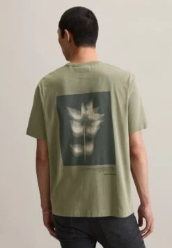 Marc O'Polo DENIM GRAPHIC - Print T-shirt - Oak Ash