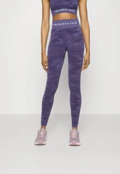 The North Face Lab Bottom - Leggings - Lunar Slate/Purple Plumeria