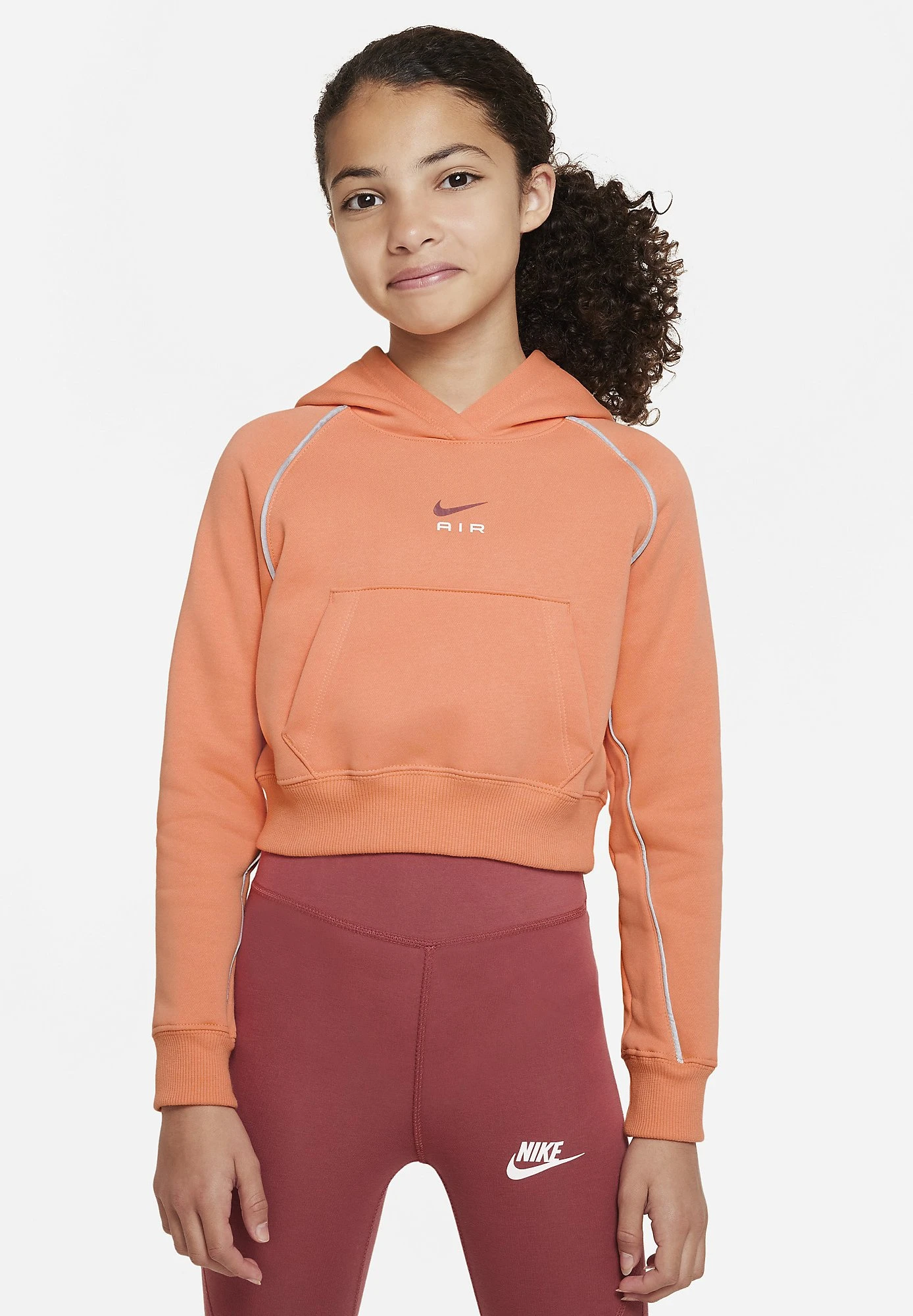 Nike Sportswear Air Ft- Hoodie - Orange Trance 2 Nike Sportswear Air Ft- Hoodie - Orange Trance - Image 2