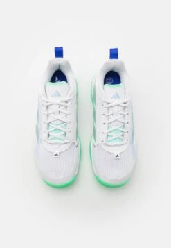 ADIDAS PERFORMANCE Avaflash - Multicourt Tennis Shoes - Cloud White/Silver Metallic/Pulse Mint -Zalando UK-Outlet 0330d93abbe54af48d9f9fa13871c9f7