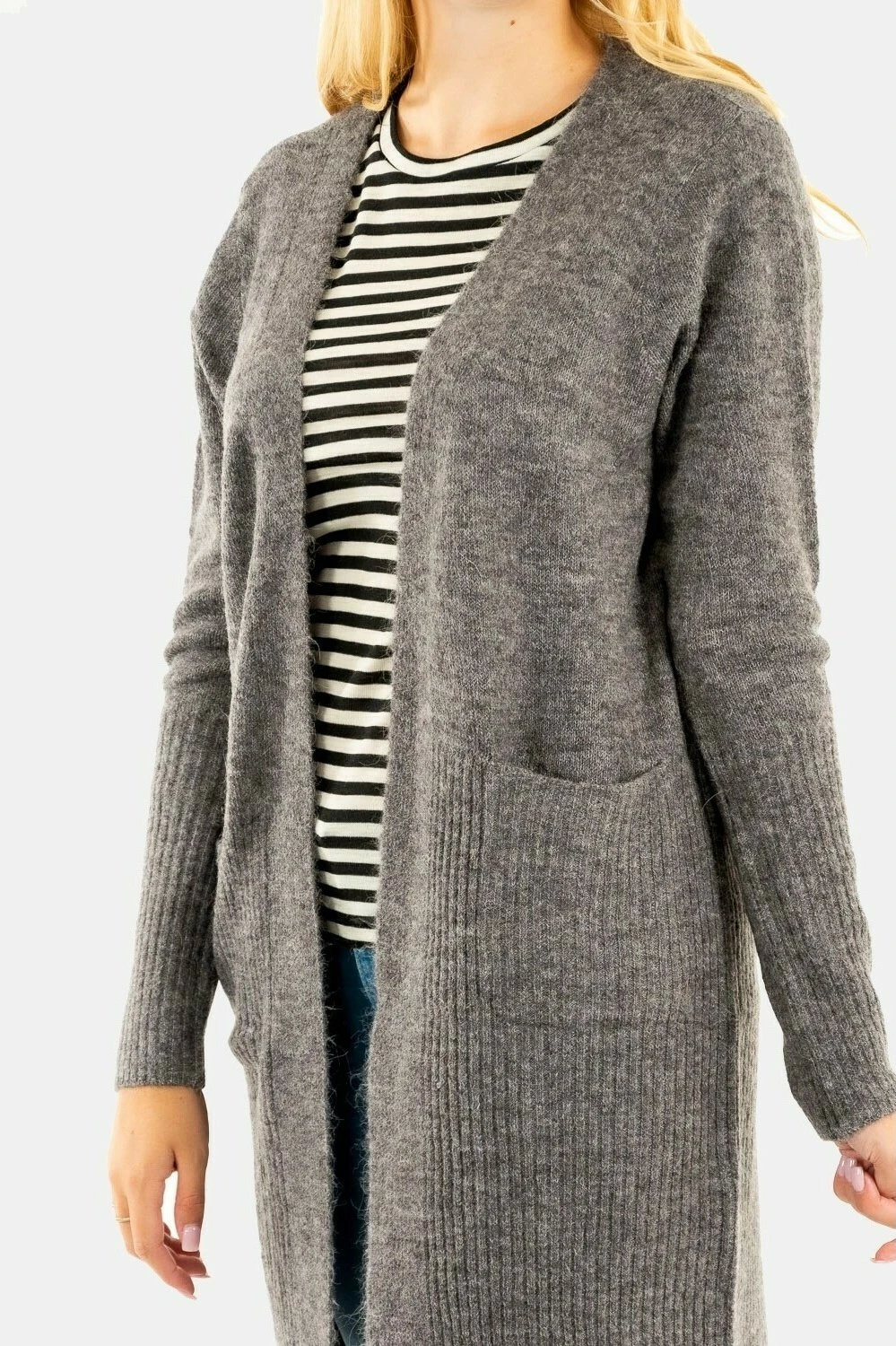 ICHI Kamara - Cardigan - Grey 4 ICHI Kamara - Cardigan - Grey - Image 4
