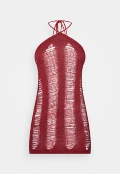 Jaded London Laddered Halter- Jumper Dress - Burgundy -Zalando UK-Outlet 03facc4c27044386a0163e86230f5010