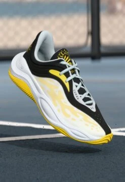 Under Armour CURRY SPLASH 25 - Basketball Shoes - Black/white/taxi