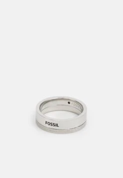 Fossil Dress - Ring - Silver-Coloured/Black