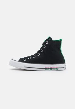 Converse Chuck Taylor All Star Unisex - High-Top Trainers - Black/Green/Prime Pink