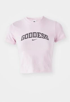 Nike Sportswear CROP TEE - Print T-shirt - Grey Heather/university Red -Zalando UK-Outlet 0bb43716fa6d4dc8acaccf1413db2226