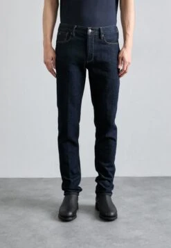 Emporio Armani POCKETS PANT - Straight Leg Jeans - Blue Denim