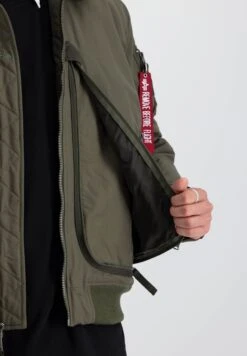 Alpha Industries Bomber Jacket - Dark Olive -Zalando UK-Outlet 0cd2c89d3bec4f6087380bfacbd934d8
