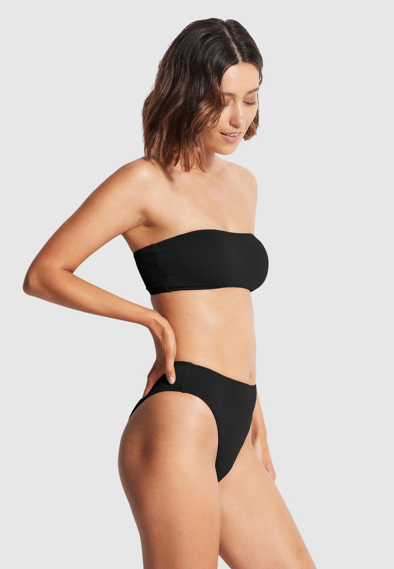 Seafolly Tube Top - Bikini Top - Black 2 Seafolly Tube Top - Bikini Top - Black - Image 2