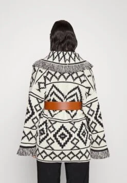 Elisabetta Franchi Womens With Belt - Cardigan - Burro/Nero -Zalando UK-Outlet 0fb246e1c2ff4c96bebe4387f71d5caf