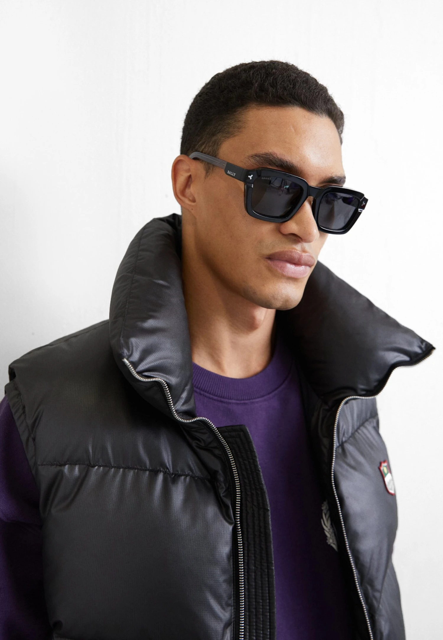 Bally Unisex - Sunglasses - Shiny Black 2 Bally Unisex - Sunglasses - Shiny Black - Image 2