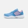 K-Swiss Court Express Carpet Unisex - Carpet Court Tennis Shoes - Silver Lake Blue/White/Orchid Pink