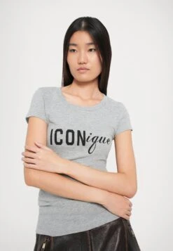 DSQUARED2 ICONIQUE - Print T-shirt - Grey -Zalando UK-Outlet 11ac0bcd0e9245f09689aaadfc9b5553