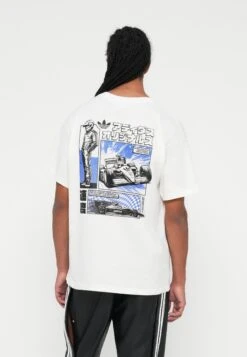 Adidas Originals RACING MANGA UNISEX - Print T-shirt - Off White