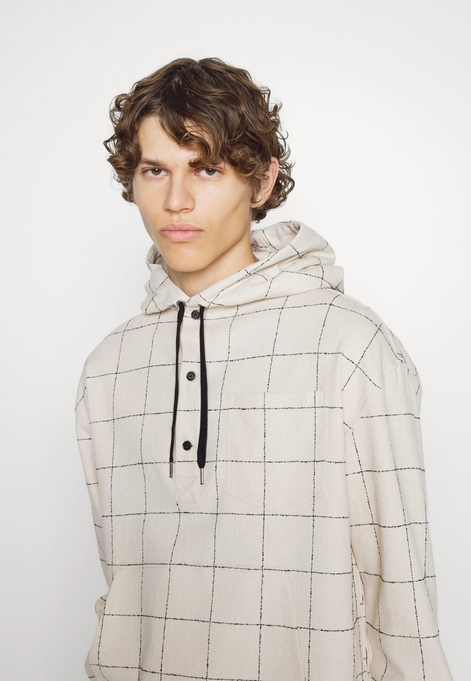 Henrik Vibskov Hoodie- Sweatshirt - Beige/Black 7 Henrik Vibskov Hoodie- Sweatshirt - Beige/Black - Image 7