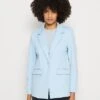 B.young Rizetta Long - Short Coat - Blue Bell