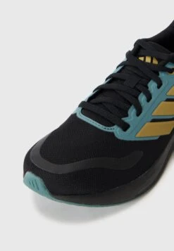 ADIDAS PERFORMANCE RUNFALCON 5 UNISEX - Trail Running Shoes - Core Black/khaki/preloved Teal -Zalando UK-Outlet 143e7a665de1489696e02c98563077cd