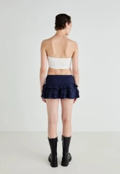 Gina Tricot FRILL SKIRT - Mini Skirt - Navy -Zalando UK-Outlet 14e849e930274c07a7f468c985fc7254