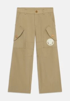 Versace INFORMAL PANT BROAD CLOTH MEDUSA PRINT UNISEX - Cargo Trousers - Sand Castle/ivory