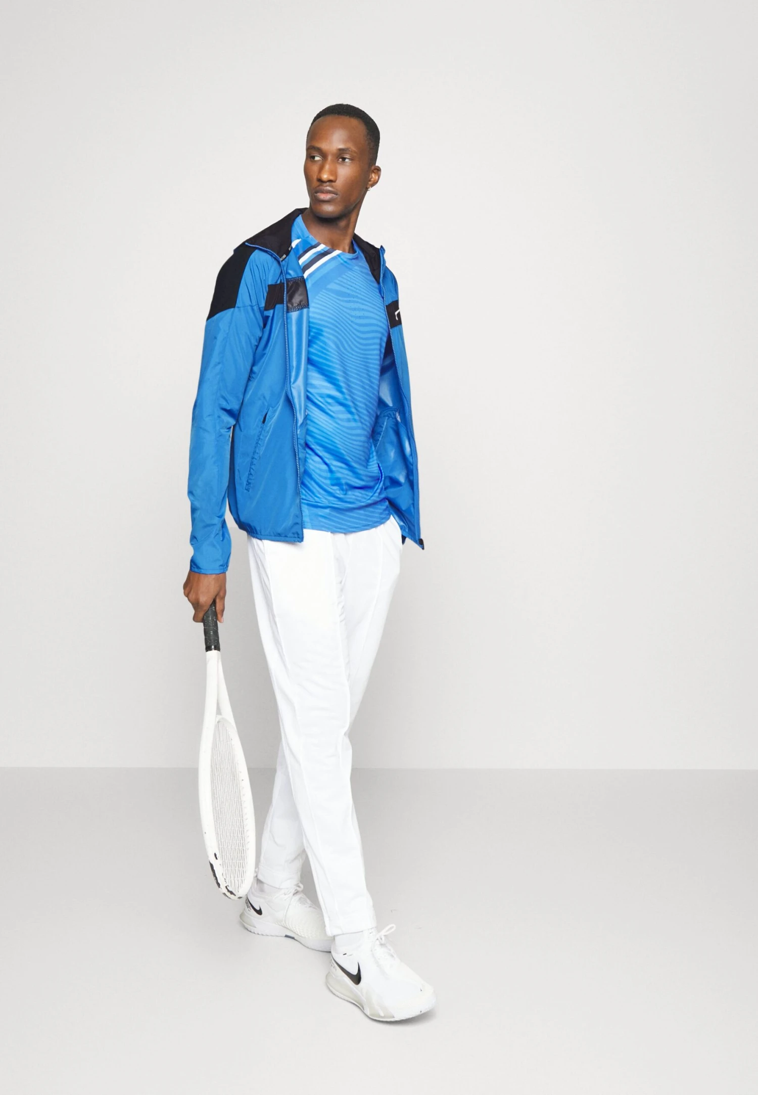 Mizuno Hooded Jacket - Training Jacket - Nebulas Blue 2 Mizuno Hooded Jacket - Training Jacket - Nebulas Blue - Image 2