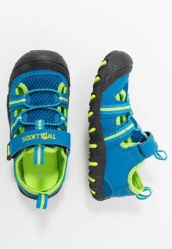TROLLKIDS Kids Sandefjord - Walking Sandals - Medium Blue/Lime