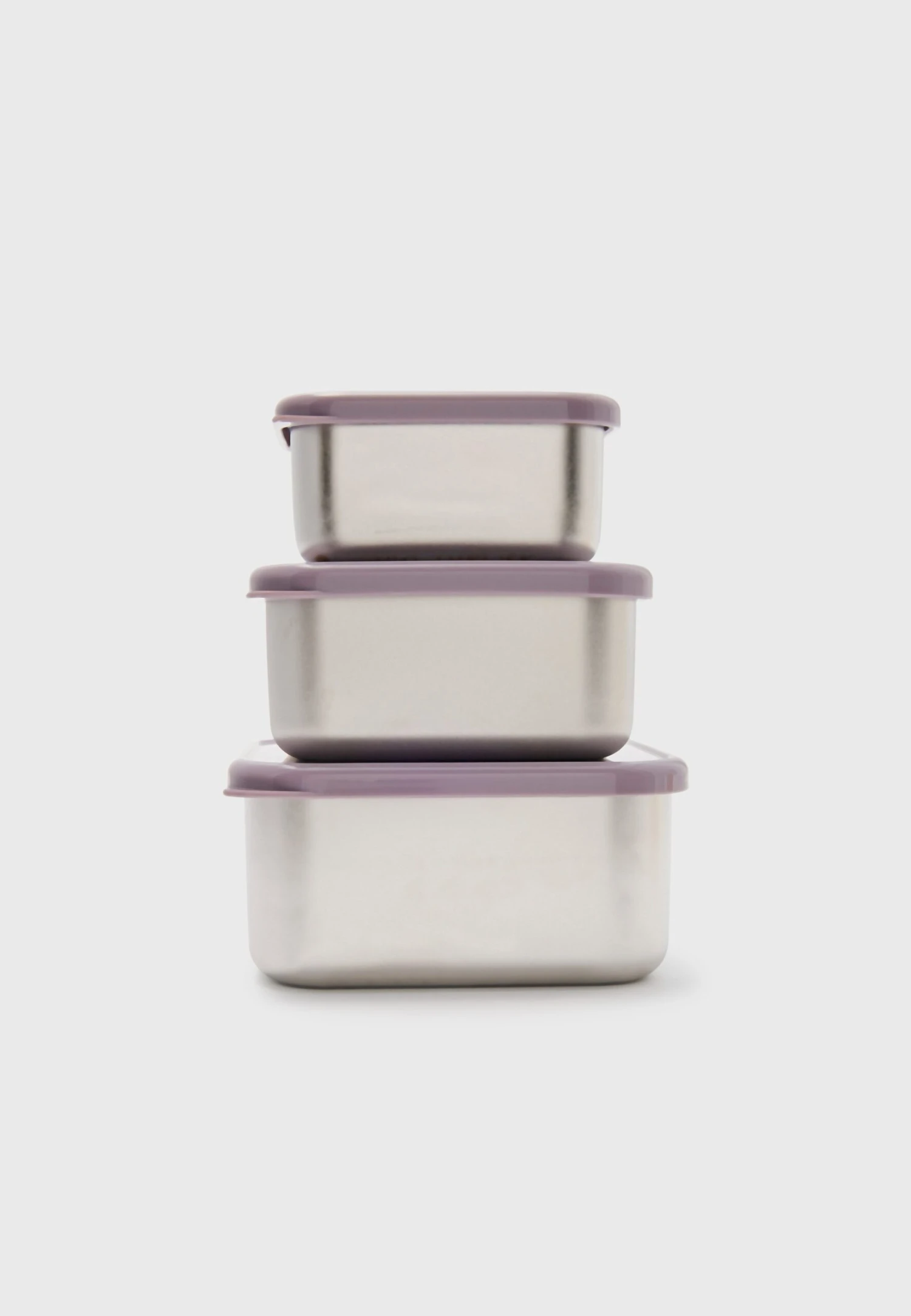 LÄSSIG Snackbox Set - Lunch Box - Lilac 2 LÄSSIG Snackbox Set - Lunch Box - Lilac - Image 2
