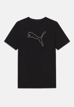 CAT LOGO TEE UNISEX - Print T-shirt - Puma Black