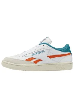 Reebok Classic Club C Revenge Unisex - Trainers - Ftwr White/Pump Orange/Seaport Teal