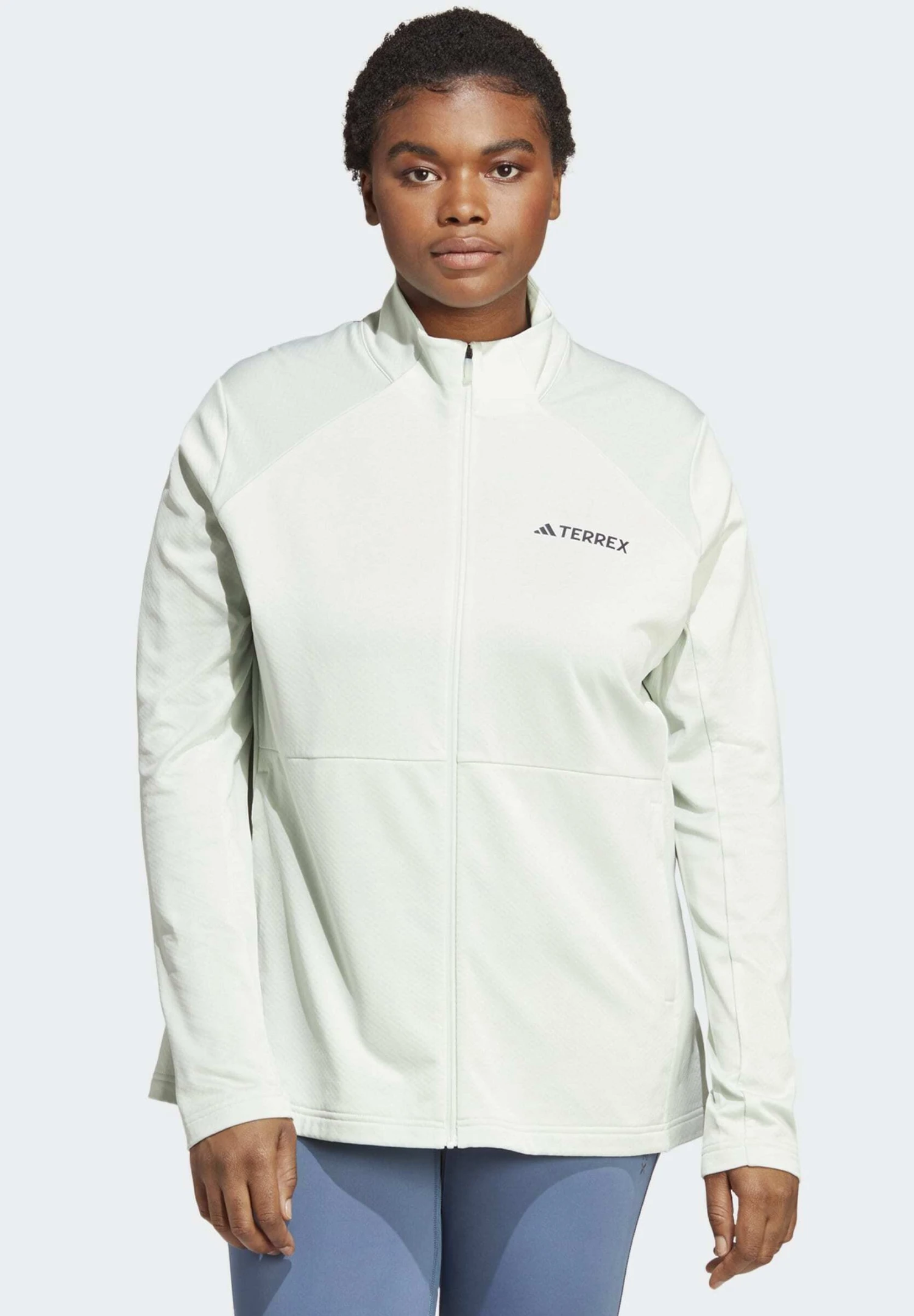 ADIDAS PERFORMANCE W Mt Fz Flee Pl - Training Jacket - Linen Green 1 ADIDAS PERFORMANCE W Mt Fz Flee Pl - Training Jacket - Linen Green