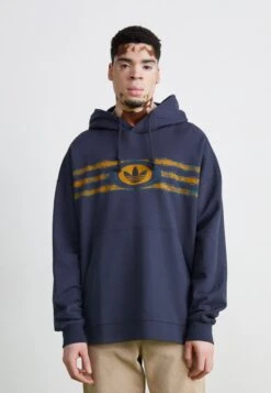 Adidas Originals GRAPHIC HOODIE - Sweatshirt - Night Indigo
