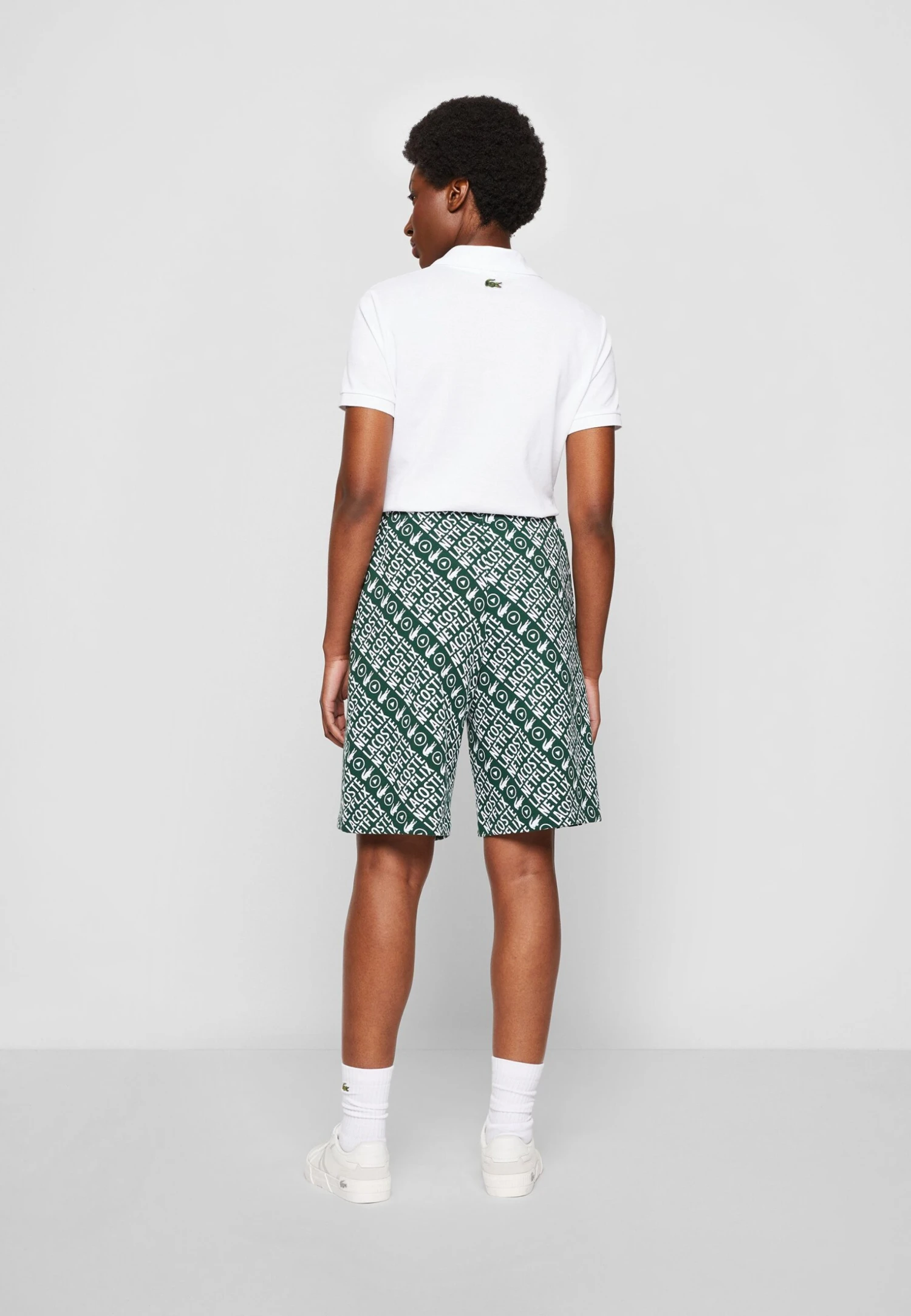 Lacoste X Netflix - Shorts - Green/White 4 Lacoste X Netflix - Shorts - Green/White - Image 4