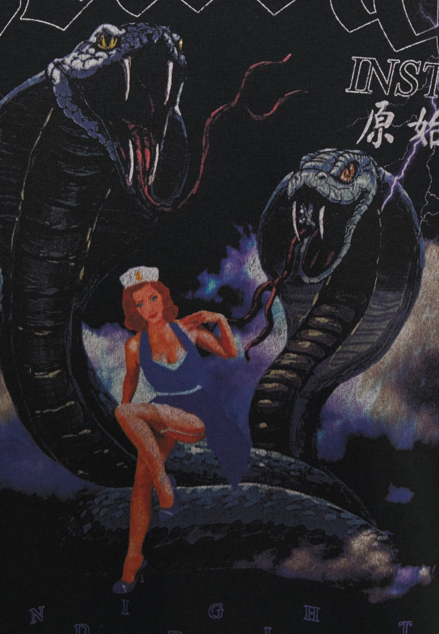 NIGHT ADDICT Primal - Print T-Shirt - Black 3 NIGHT ADDICT Primal - Print T-Shirt - Black - Image 3