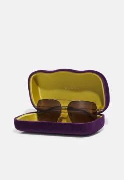 Gucci Unisex - Sunglasses - Goldcolored/Brown -Zalando UK-Outlet 1b39a8c2ca0a4b248b0c7febce3ae585