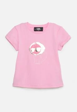 Karl Lagerfeld Kids Short Sleeves - Print T-Shirt - Pink