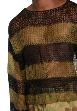Jaded London Nirvana Striped Loose Jumper - Jumper - Green/Black -Zalando UK-Outlet 1c93d6560c7f4f0b9aaa512aac3c638c