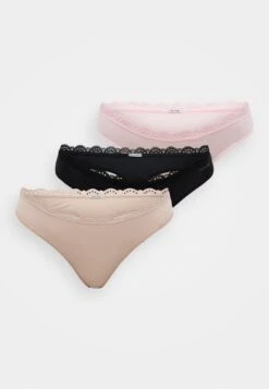 CALVIN KLEIN UNDERWEAR THONG STRETCH 3 PACK - Thong - Black/cedar -Zalando UK-Outlet 1cec00ffa69f4226b387932a6f12e3b2