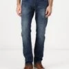 Tom Tailor JOSH - Straight Leg Jeans - Used Dark Stone Blue Denim