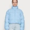 WEEKDAY Promis Short Puffer Jacket - Winter Jacket - Blue
