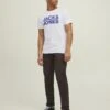 Jack & Jones Print T-shirt - Black/navy/white