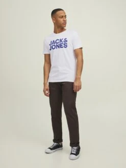 Jack & Jones Print T-shirt - Black/navy/white