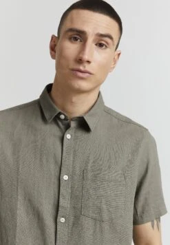 Solid SDALLAN LINEN MIX - Shirt - Vetiver -Zalando UK-Outlet 1eedd4b3e0384c8781c2efeb9fd9803f