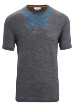 Icebreaker Sphere Ii Ss Hitt - Print T-Shirt - Midnight Navy Hthr