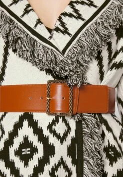 Elisabetta Franchi Womens With Belt - Cardigan - Burro/Nero -Zalando UK-Outlet 20d0abdea3b542af8f0b7f7dd206fe1c