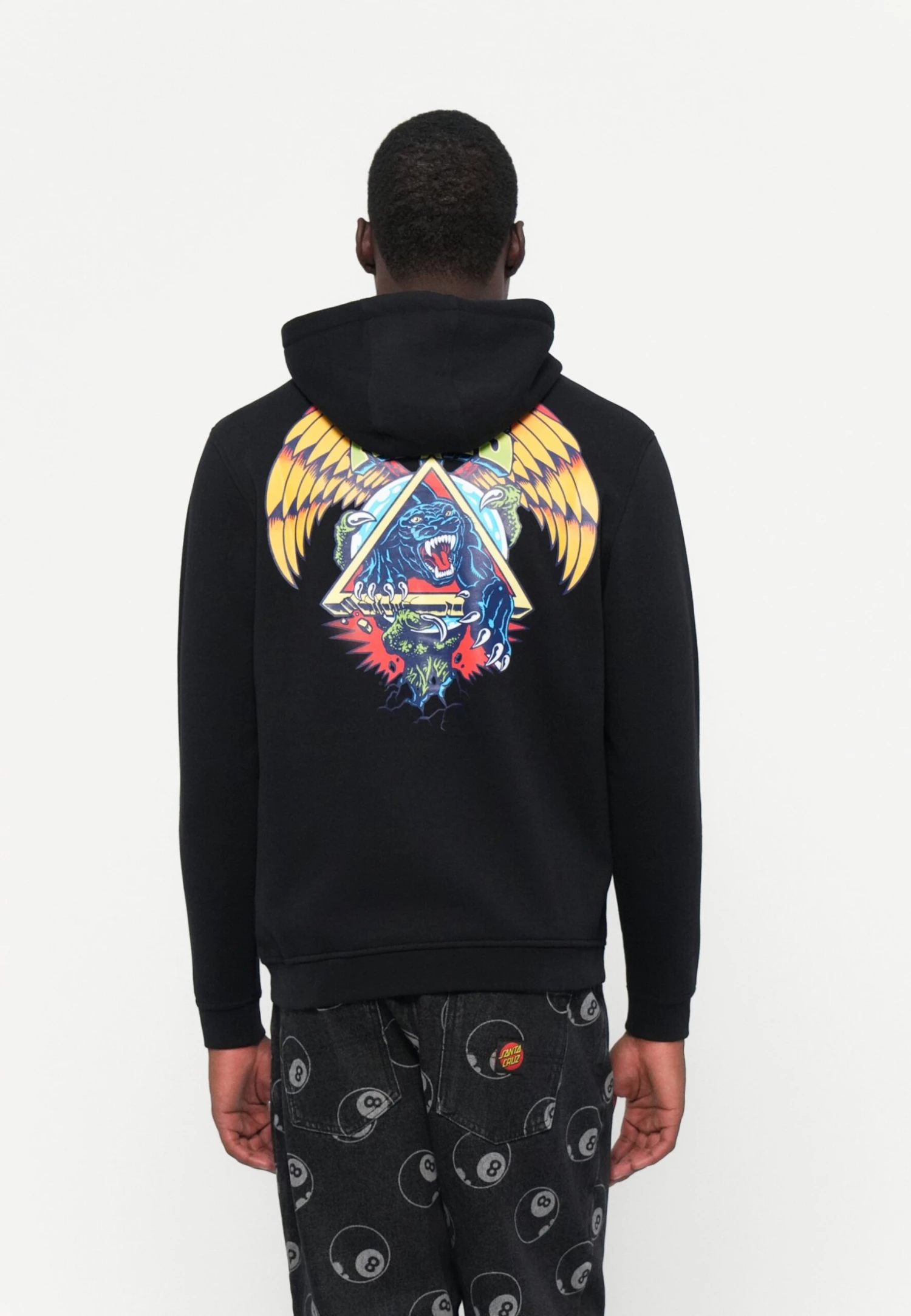 Santa Cruz NATAS PANTHER HOOD UNISEX - Sweatshirt - Black 1 Santa Cruz NATAS PANTHER HOOD UNISEX - Sweatshirt - Black