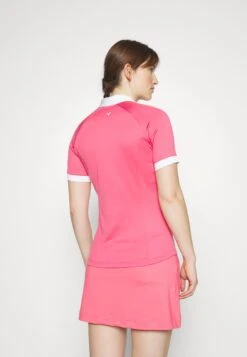 Callaway Short Sleeve V Placket Colorblock - Polo Shirt - Fruit Dove -Zalando UK-Outlet 22726b072550458091253506a6fd1636