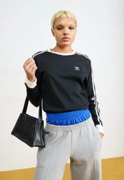 Adidas Originals REGULAR - Long Sleeved Top - Black -Zalando UK-Outlet 23b0b623191547afa7ac61ea73b28757