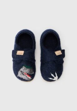 Living Kitzbühel T REX GLOW IN THE DARK - Slippers - Nachtblau