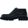 Massimo Dutti Moc Toe- Lace-Up Ankle Boots - Black